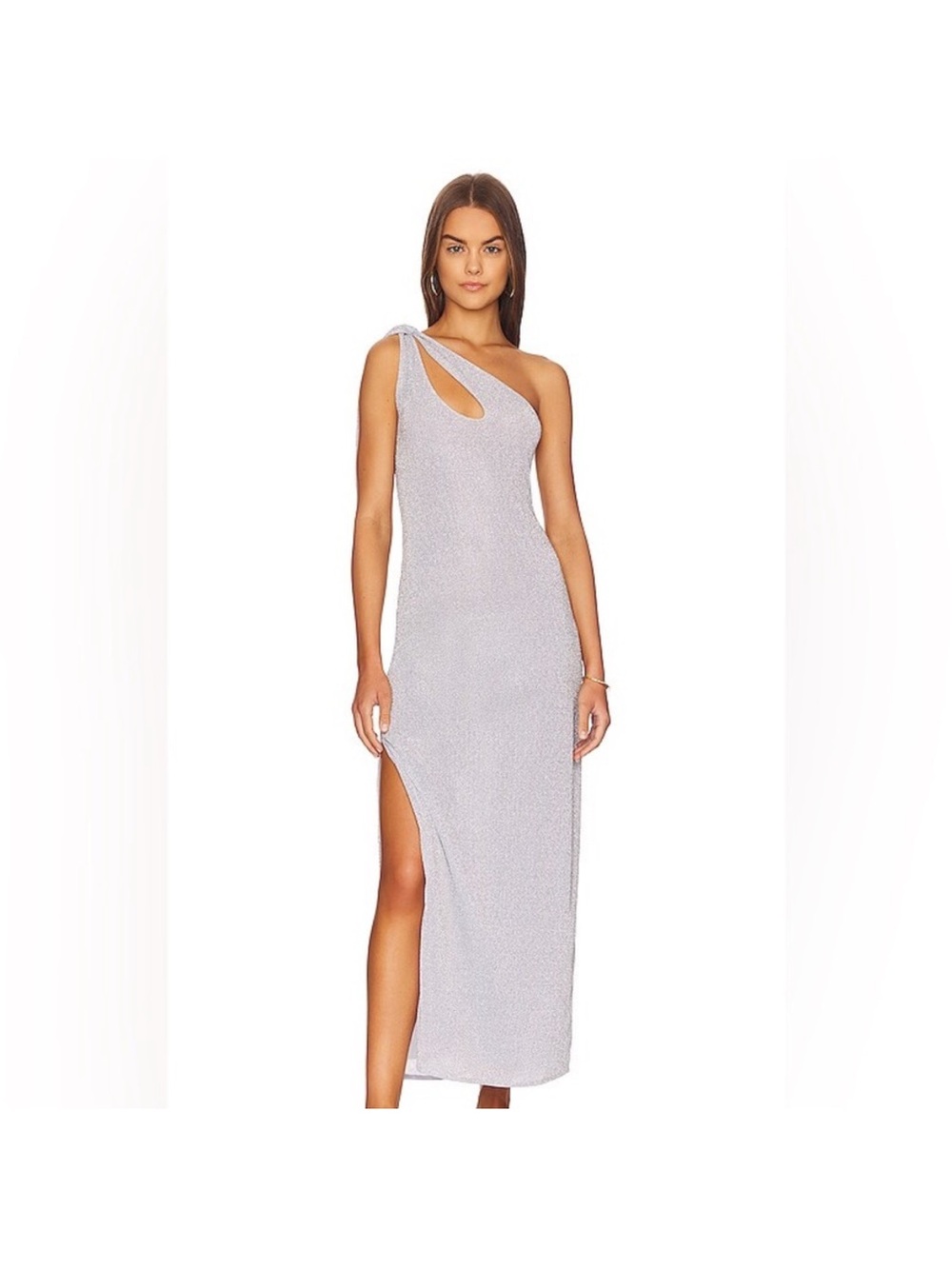Baobab Collection One-Shoulder Maxi Dress with Side Slit
